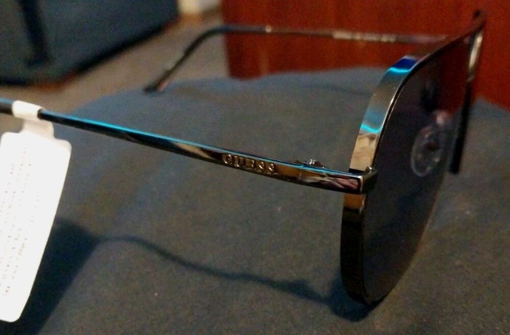 New GUESS Double Bridge Aviator Sunglasses GO00064 Classic Gold & Brown - Picture 3 of 7